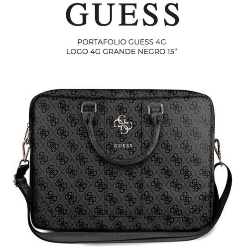 Portalaptop Guess 15 4G Logo 4G Metal Negro