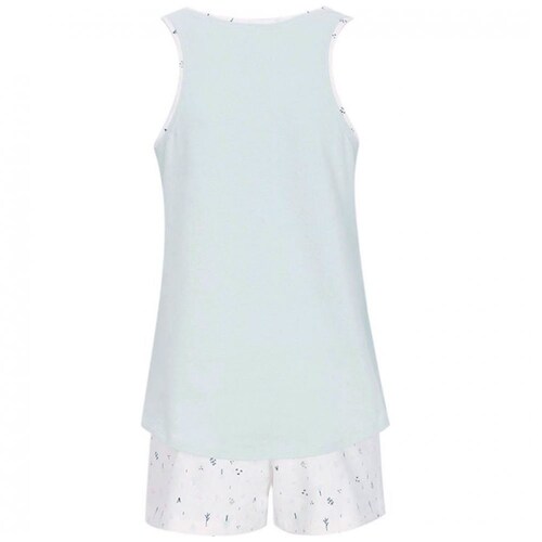 Pijama Top Sin Mangas Estampado Pandas Y Short