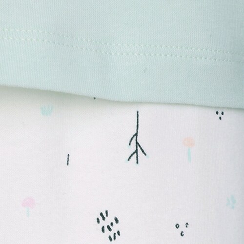 Pijama Top Sin Mangas Estampado Pandas Y Short