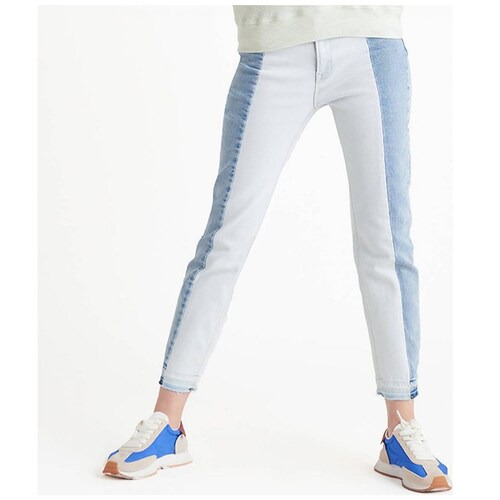 Jeans Bicolor Dex  para Mujer