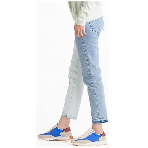 Jeans Bicolor Dex  para Mujer