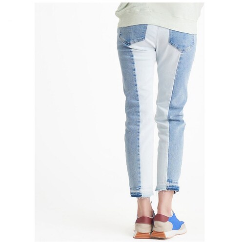 Jeans Bicolor Dex  para Mujer