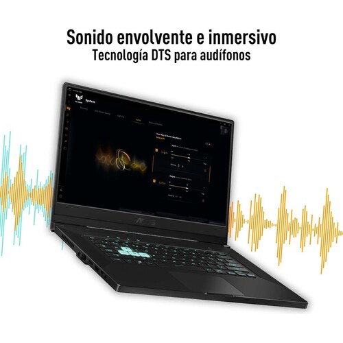Laptop Gamer Asus Tuf Dash Fx516Pc-Hn001W I7-11Th 8G 512Ssd Rtx 3050 Gris