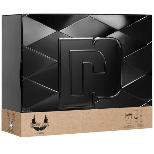 Paco Rabanne Invictus Victory Set para Hombre Fragancia Edp 100Ml + Desodorante 150Ml + Fragancia de Bolsillo 10Ml
