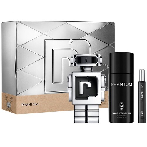 Paco Rabanne Phantom Set para Hombre Fragancia Edt 100Ml