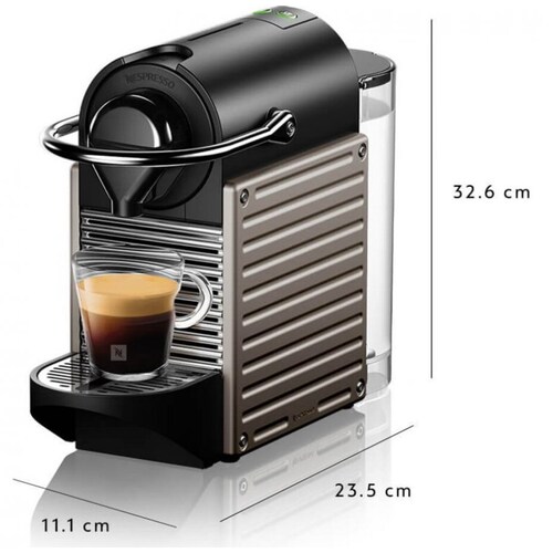 Máquina de Café Onpack Pixie Titan + Aeroccino + Tazas Nespresso