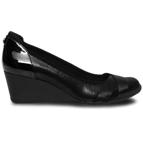 Zapato con Cuña Negro Anne Klein Timeout