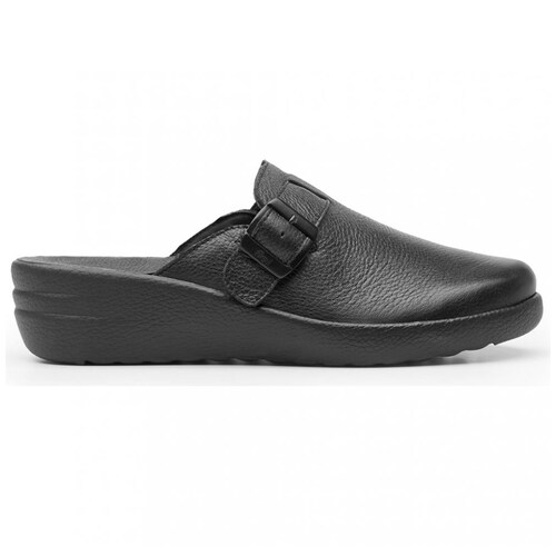 Sueco con Tacón de Cuña Negro  Flexi