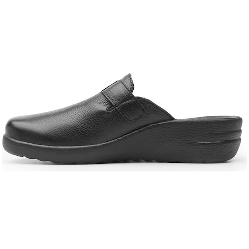 Sueco con Tacón de Cuña Negro  Flexi