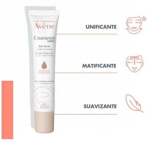 Cleanance Expert Crema Facial con Color Efecto Natural para Imperfecciones Avène