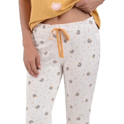 Pijama Playera Manga Corta Y Capri Estampado Piojo  Sho Shi By Guitit