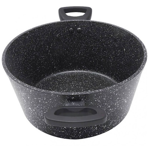 Cacerola con Tapa de 28 Cm Mármol Negro Westinghouse