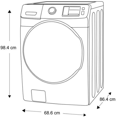 Lavasecadora Samsung Carga Frontal 16Kg Wd16T6000Gw Blanca