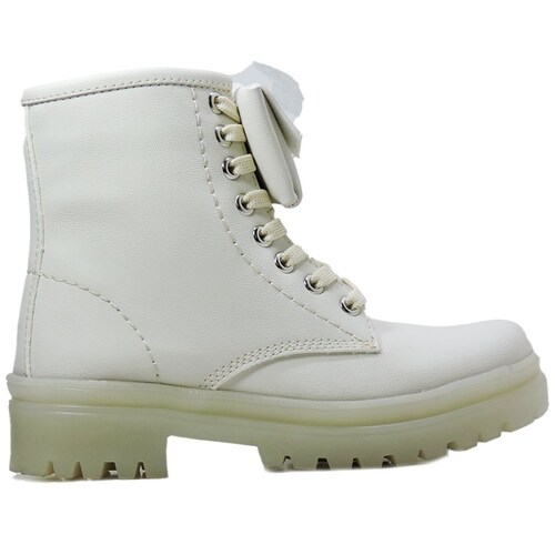 Bota Army con Cartera 22-24 Blanco Blasito  para Niña