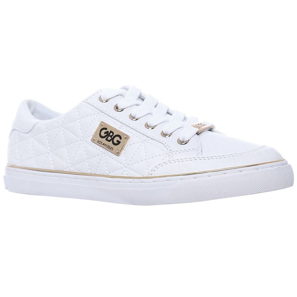 Tenis guess mujer blancos con online dorado