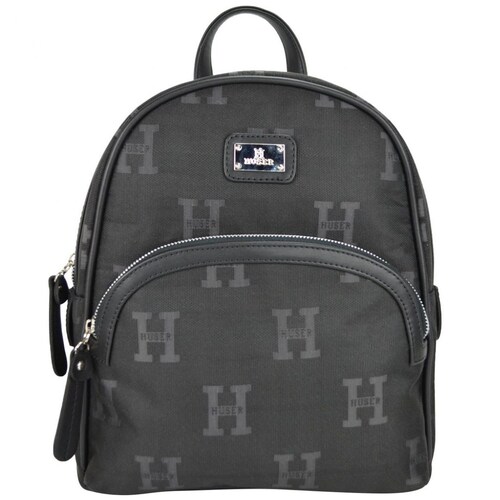 Bolsa Huser Monograma Tipo Backpack Negro Mod. M1B2104Ne.