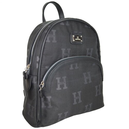 Bolsa Huser Monograma Tipo Backpack Negro Mod. M1B2104Ne.