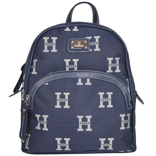 Bolsa Huser Monograma Tipo Backpack Azul Mod. M1B2104Az.