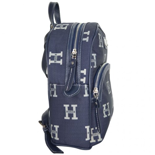 Bolsa Huser Monograma Tipo Backpack Azul Mod. M1B2104Az.