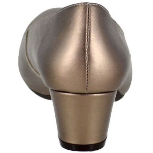 Zapatilla Lisa con Tacón Color Oro Joyce.