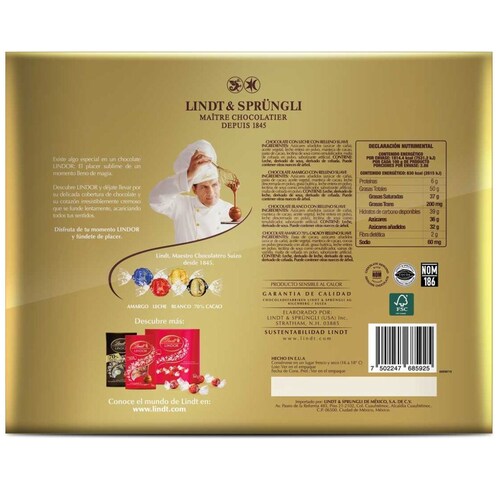 Surtido de Chocolates Lindt Gift Box 288G
