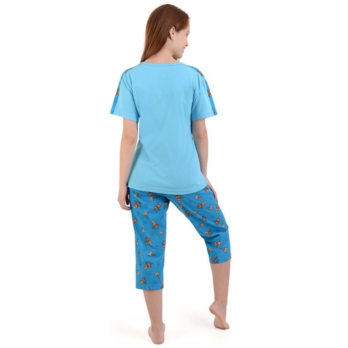 Pijama Playera Manga Corta Y Capri con Changos Sugar & Milk