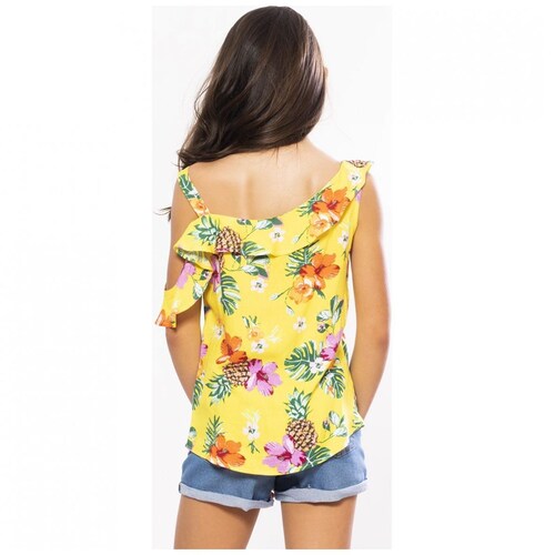 Blusa Sin Manga  Asimétrica con Olan Studio si para Niña