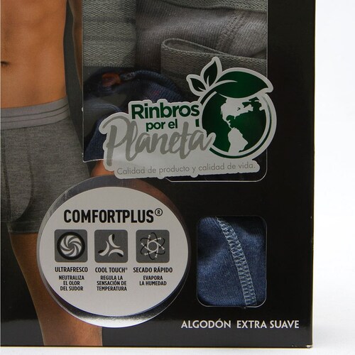Boxer Corto para Hombre Comfortplus Rinbros