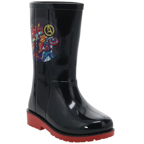 Bota de Lluvia 15-21 Negro Marvel para Niño