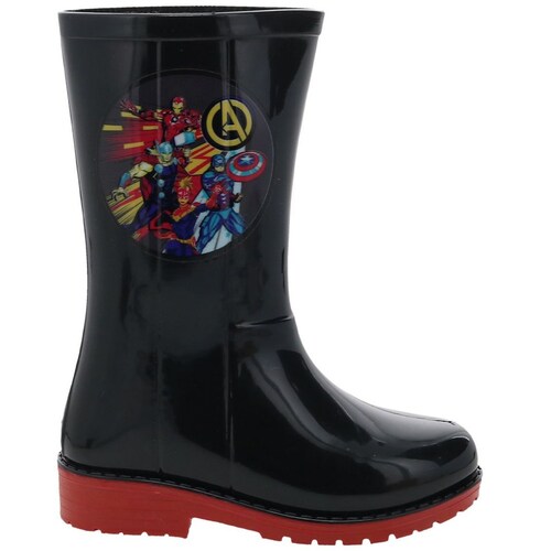 Bota de Lluvia 15-21 Negro Marvel para Niño