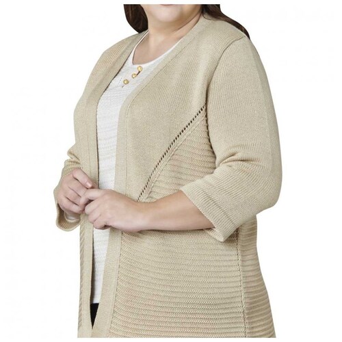 Cárdigan Manga 3/4 Ailyak  Vitos para Mujer Curvy