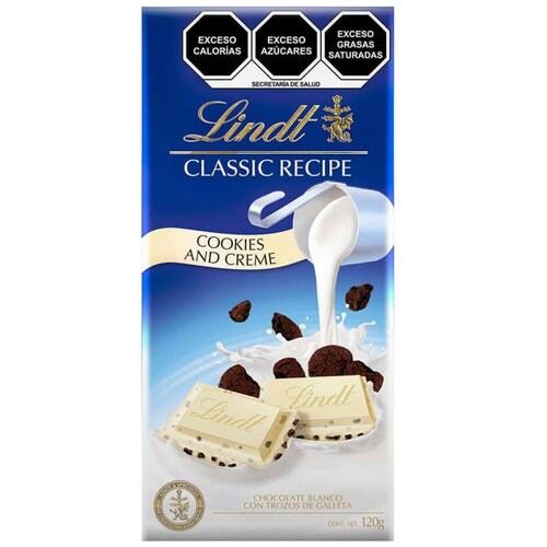 Tablilla de Chocolate Cockies & Cream 120 Gr Classic Recipe