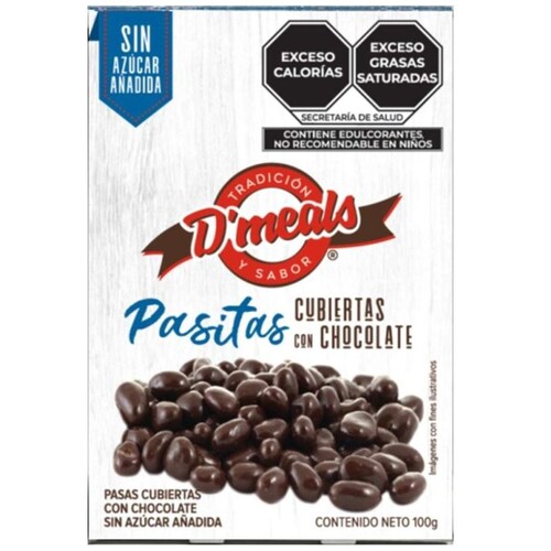 Pasitas Cubiertas con Chocolate Sa 100 G D Meals