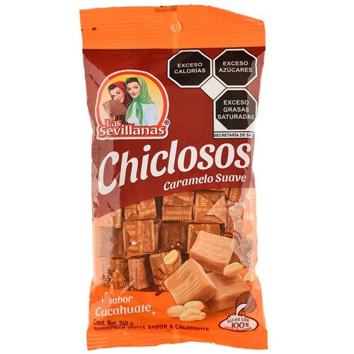 Chiclosos Caramelo Suave Cacahuate las Glorias