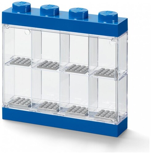 Lego Display Case 8 Minifigure    Azul