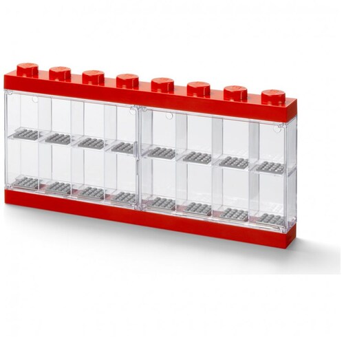 Lego Display Case 16 Minifigure    Rojo