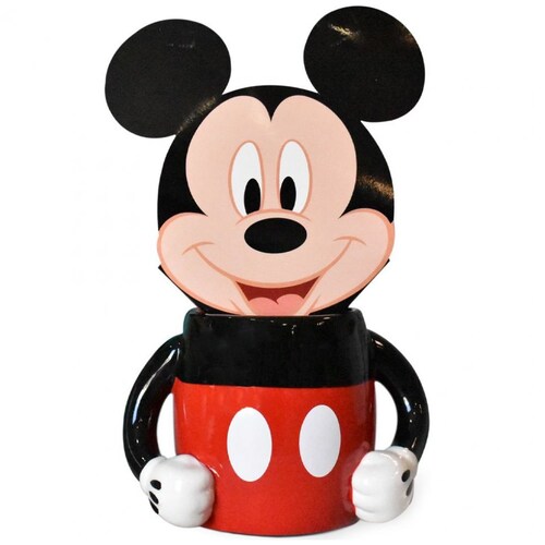 Taza 3D con Figura de  Mickey Y Minnie con Cocoa