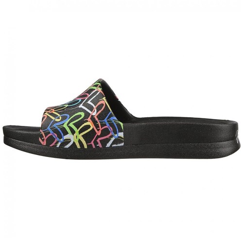Sandalia con  Diseño de Corazones  Negro Skechers