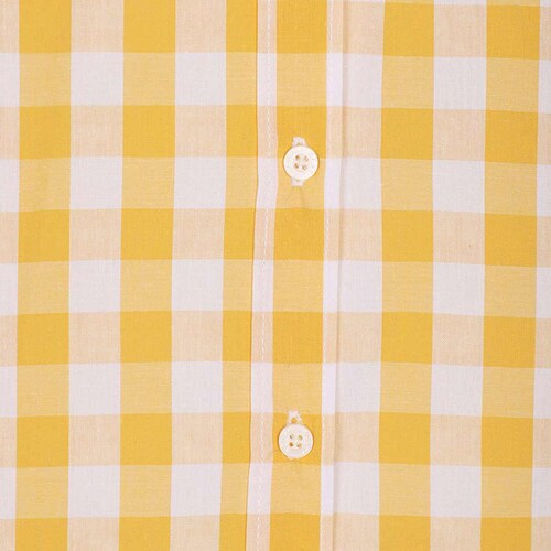 Camisa Amarillo a Cuadros Manga Larga Royal Polo Club para Mujer Petite