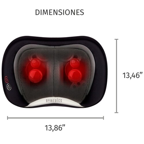 Masajeado Tipo Shiatsu Almohada con Calor Homedics
