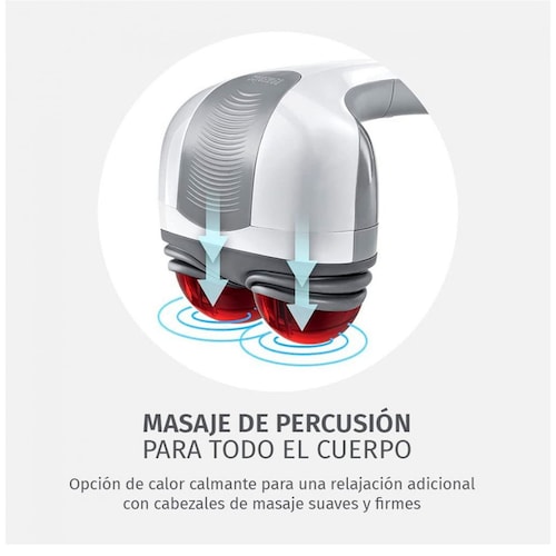 Masajeador de Percusión Cabeza Dual Homedics