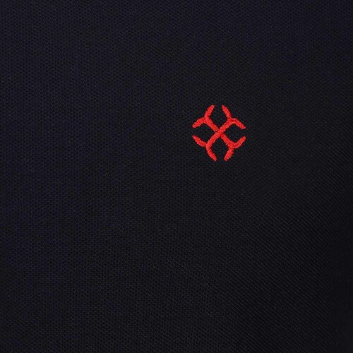 Playera Polo Cuello en Contraste Slim Fit Carlo Corinto para Hombre