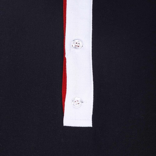 Playera Polo Cuello en Contraste Slim Fit Carlo Corinto para Hombre