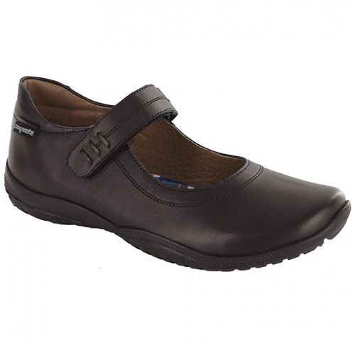 Zapato Escolar de Niña con Velcro Y Suela Antiderrapante 15 - 17 Café Coqueta