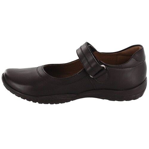 Zapato Escolar de Niña con Velcro Y Suela Antiderrapante 15 - 17 Café Coqueta