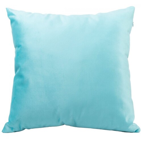 Cojín Decorativo Turquesa 45X45Cm con Cierre Y Funda Desmontable Aa21 Huesito