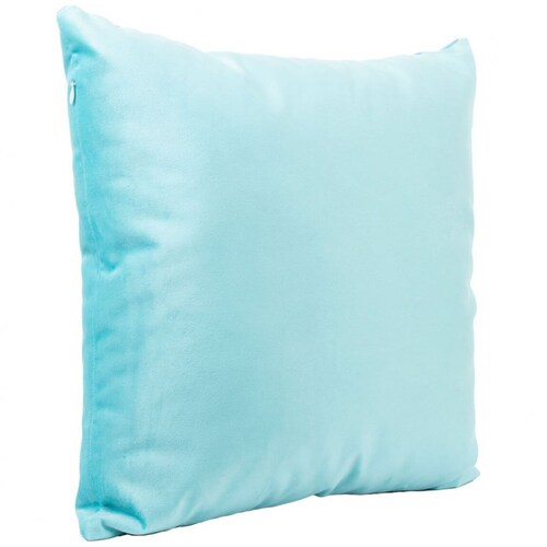 Cojín Decorativo Turquesa 45X45Cm con Cierre Y Funda Desmontable Aa21 Huesito