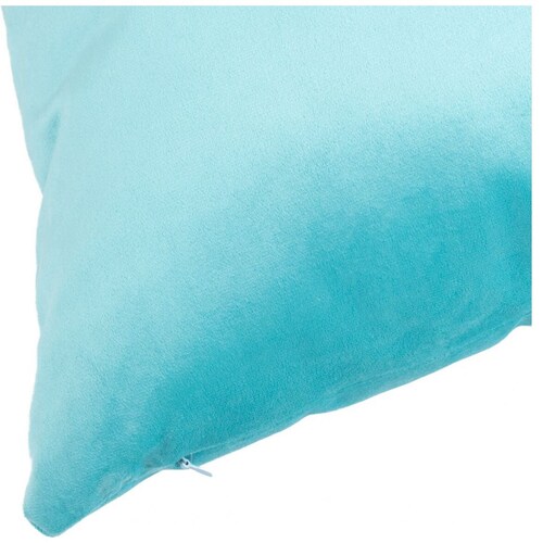 Cojín Decorativo Turquesa 45X45Cm con Cierre Y Funda Desmontable Aa21 Huesito