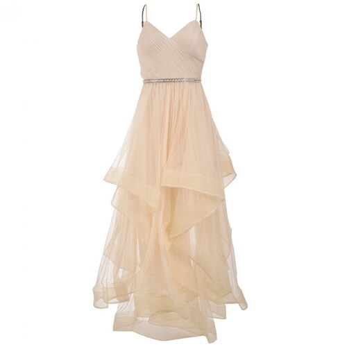Vestido con Olanes en Falda Y Cinturón Life Styler
