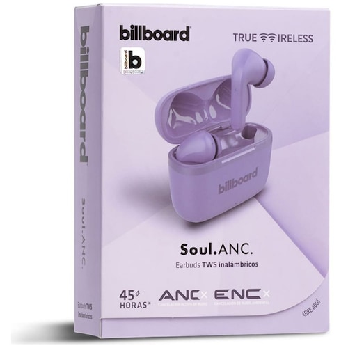 Audífonos Billboard Soul Earbuds Tws Violeta